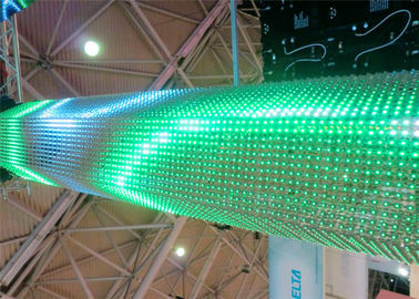 Chiny Slim Curved P6 Elastyczna tapeta LED Ściana kurtynowa LED do dekoracji Wysoka jasność dostawca