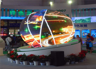 Chiny Pełny kolor kulisty ekran LED Ball Display P4mm Lekki Waga Z CE / ROHS dostawca