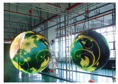 Chiny Pełny kolor P4.8mm IP54 Spherical LED Ekran wyświetlacza Na sufit dekoracyjne dostawca